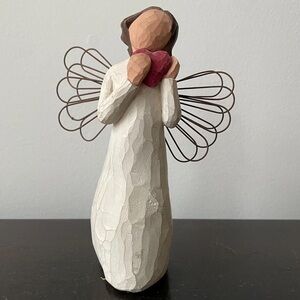 Willow Tree Angel with Red Heart
